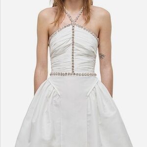 Self-Portrait, White Mini Dress, Size 4, Brand New with Tags